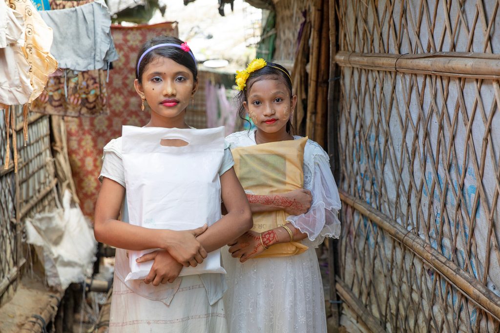 Sumaiya, 12, and Razia, 11.